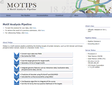 Tablet Screenshot of motips.gersteinlab.org